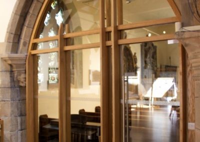Beaumont chapel, glassed in
